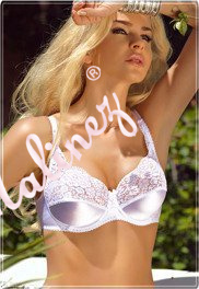 Bra Sandra satin. White