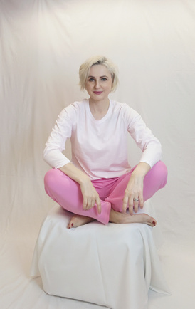 Piżama damska Soft Pink – bawełniany komplet z długim rękawem i różowymi spodniami