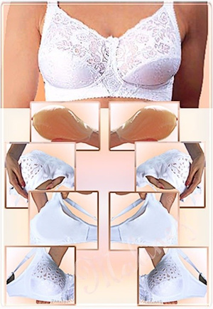 Gorset protetyczny Dwustronny. biały lub czarny lub beżowy lub ecri lub czerwień